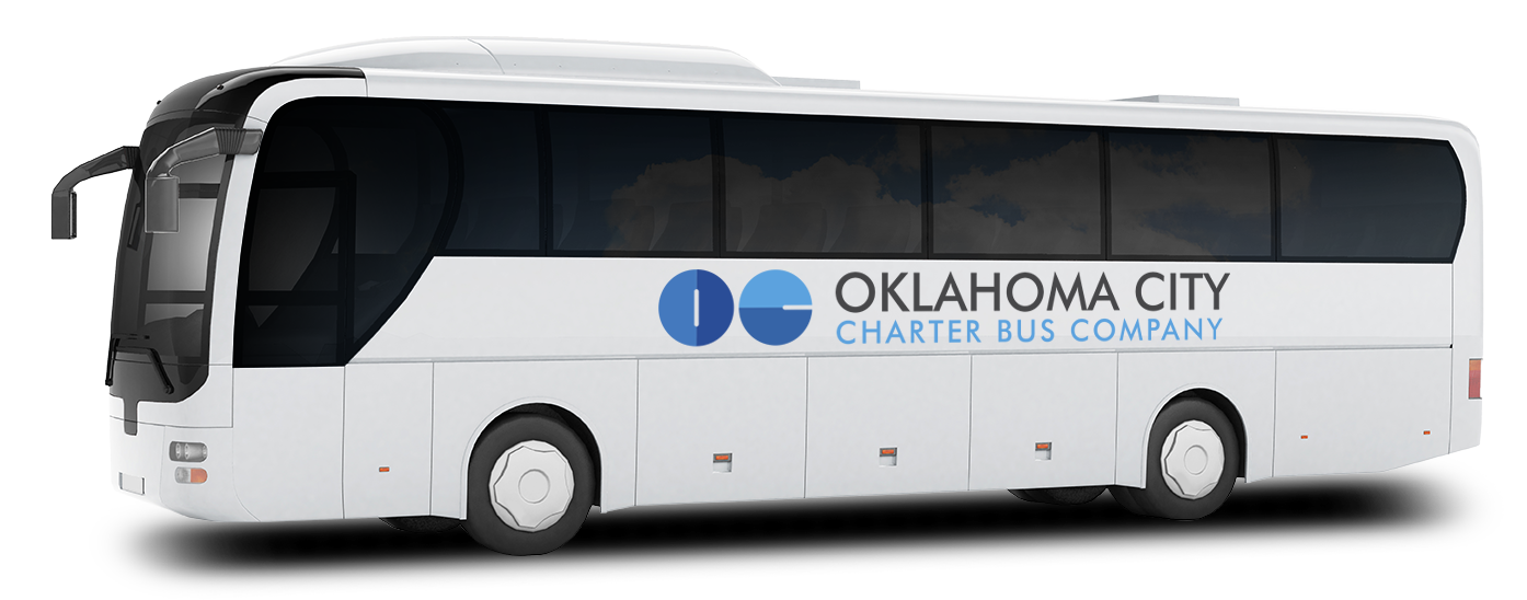 a plain white charter bus with a 