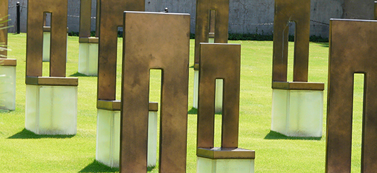 Outdoor sculptures at the Oklahoma City National Memorial & Museum