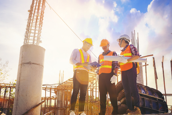 workers at a construction site